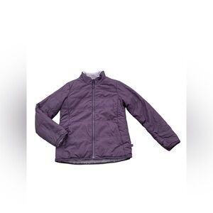 Athleta Girl Size Medium, 8-10, Purple Reversible Warm + Fuzzy Fleece Jacket
